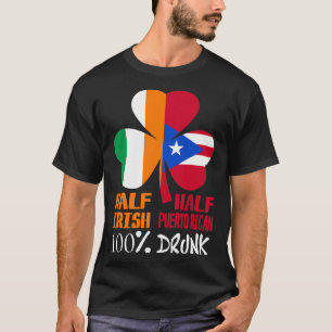 Camiseta Medio irlandés mitad puertorriqueño bebe patatas