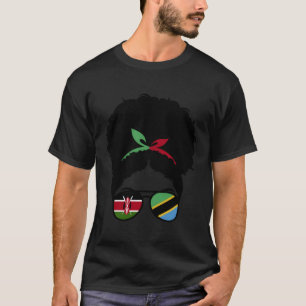 Camiseta Medio Kenia Medio Tanzano Afro Kenia Y Tanzania