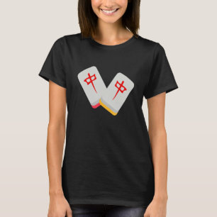 Camiseta Medio Mahjong Tile Funny Clothing Medium Mahjong