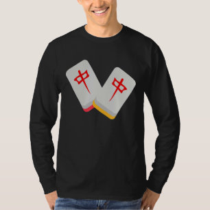 Camiseta Medio Mahjong Tile Funny Clothing Medium Mahjong