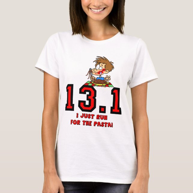 Camiseta Medio maratón divertido (Anverso)