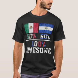 Camiseta Medio mexicano medio orgullo salvadoreño México El