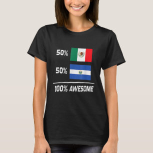 Camiseta Medio mexicano medio orgullo salvadoreño México El