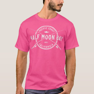 Camiseta Medio Moon Bay Ca Vintage Cruzados Rods Pescador