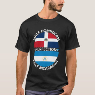 Camiseta Medio nicaragüense Media República Dominicana Nica