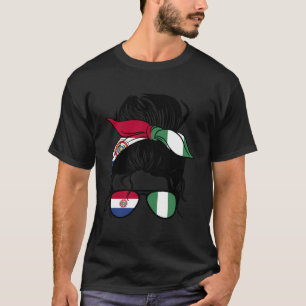 Camiseta Medio Paraguayo Medio Nigeriano Mezcla Paraguay Y