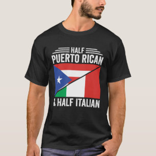 Camiseta Medio Patrimonio De Bandera De Puerto Rico Y Medio