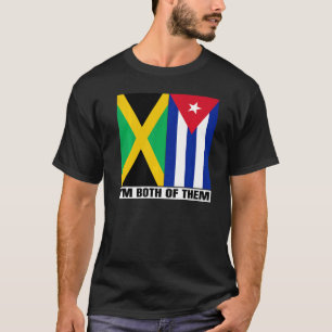 Camiseta Medio Patrimonio jamaiquino mitad cubano Jamaica &