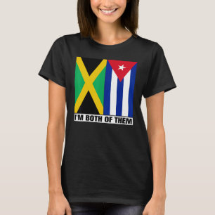 Camiseta Medio Patrimonio jamaiquino mitad cubano Jamaica &