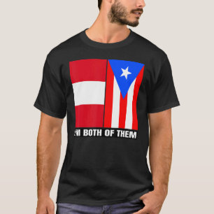 Camiseta Medio peruano mitad ADN puertorriqueño Puerto Rico