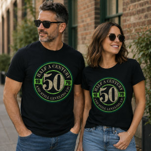 Camiseta Medio siglo y todavía subiendo de nivel Cumpleaños