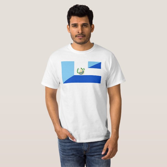 Camiseta medio símbolo de la bandera de Guatemala El (Anverso completo)
