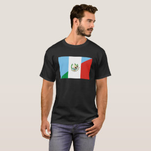 Camiseta medio símbolo de la bandera de Guatemala México