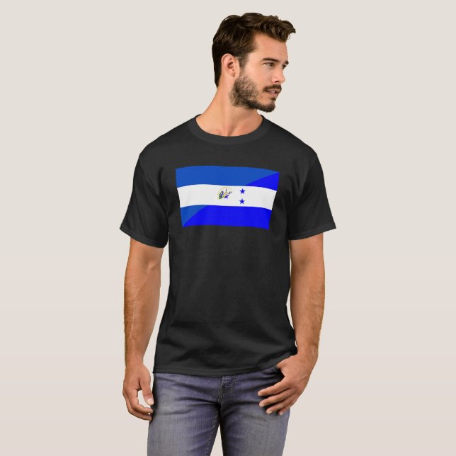 Camiseta medio símbolo del país de la bandera de El (Anverso completo)