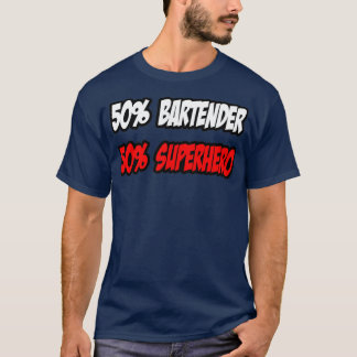 Camiseta Medio superhéroe medio barman