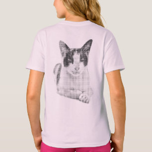 Camiseta Medio tono de calico retro