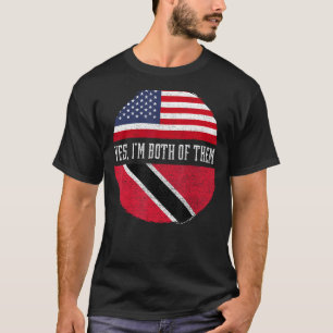 Camiseta Medio trinitense mitad trinitense Bandera de Estad