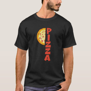 Camiseta Medio Trozo De Pizza Foodie Comida Italiana Gracio