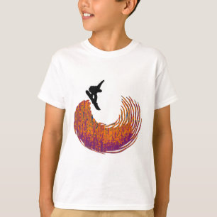 Camiseta medio tubo de la snowboard