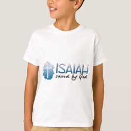 Camiseta Medios del nombre de Isaías: Ahorrado por dios