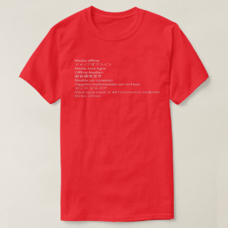Camiseta Medios fuera de línea