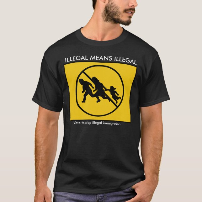CAMISETA MEDIOS ILEGALES ILEGALES (Anverso)