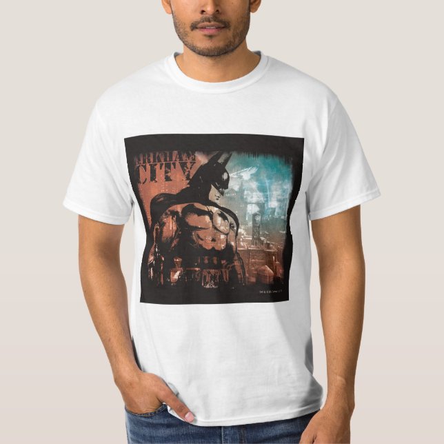 Camiseta Medios mixtos de Arkham City Batman (Anverso)