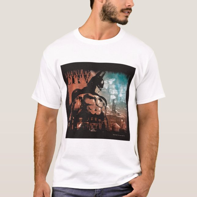 Camiseta Medios mixtos de Arkham City Batman (Anverso)