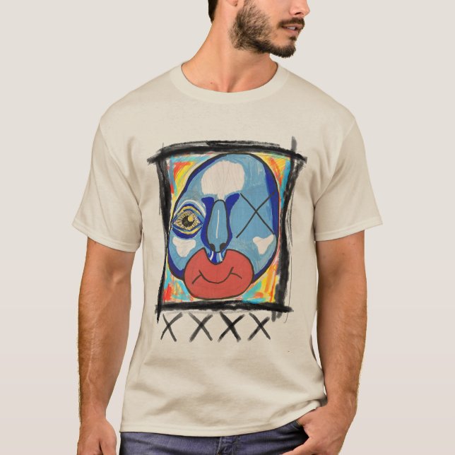 Camiseta Medios mixtos de Blue Guy (Anverso)