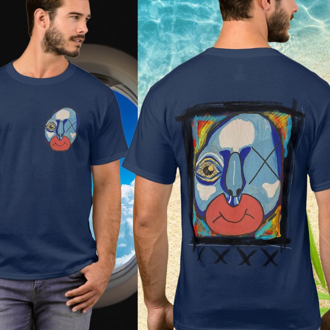Camiseta Medios mixtos de Blue Guy (Subido por el creador)