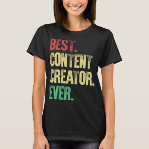 Camiseta Medios sociales divertidos de creador de contenido