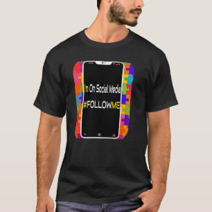 Camiseta Medios Sociales Genial Para Personas Con Contacto