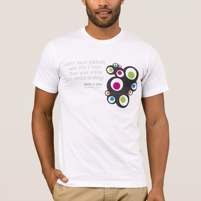 Camiseta Medios sociales: Globos del ojo de Getting (Anverso)