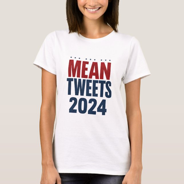 Camiseta Medios tuits sobre las elecciones de Trump en 2024 (Anverso)