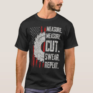 Camiseta Medir taladros de madera repetida de suero para Ha
