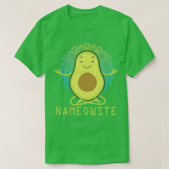 Camiseta Meditación aguacate divertida (Diseño del anverso)