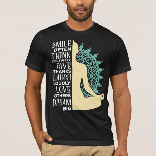 Camiseta Meditación budista del yoga cita budismo zen (Anverso)