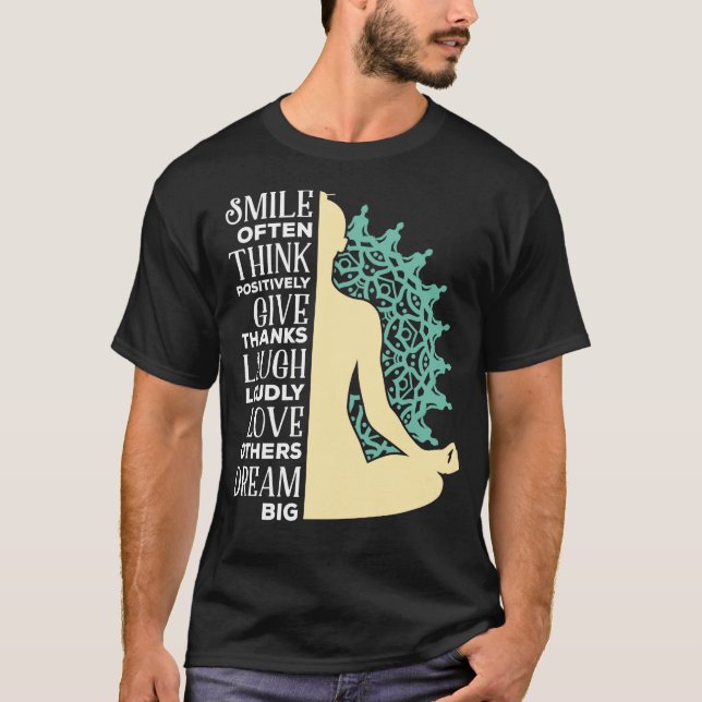 Camiseta Meditación budista del yoga cita budismo zen (Anverso)
