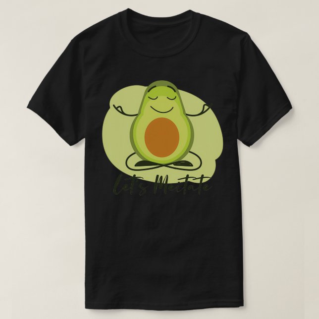 Camiseta Meditación de aguacates en Letx27 (Diseño del anverso)