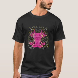 Camiseta Meditación de Ajolote Yoga Zen Loto Espiritual Cha