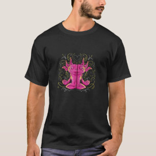 Camiseta Meditación de Ajolote Yoga Zen Loto Espiritual Cha