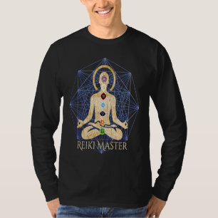 Camiseta Meditación de curación Qi de Reiki Maestro de Chak