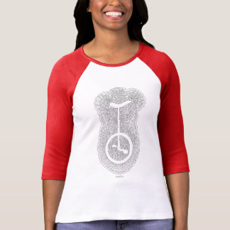Camiseta Meditación de dibujo de uniciclo (blanco)