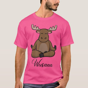 Camiseta Meditación de los alces girasol Breathe Deep wusaa