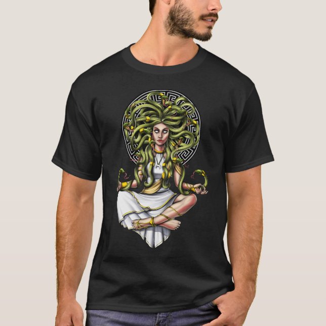 Camiseta Meditación de Medusa Gorgona (Anverso)