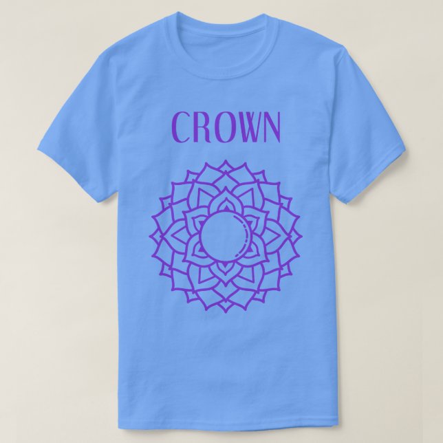Camiseta Meditación de yoga Chakra Crown (Diseño del anverso)