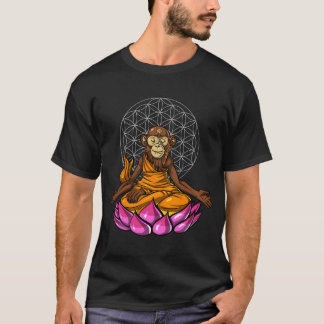 Camiseta Meditación del Buda Mono