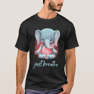 Camiseta Meditación del elefante Ganesha Tee Pilates Yoga A