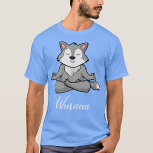 Camiseta Meditación del lobo girasol Respirar la guerra pro