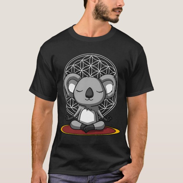 Camiseta Meditación del oso koala (Anverso)